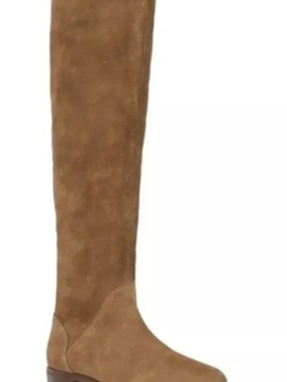 Gianni Bini Over-the-Knee Suede Boots in Tan